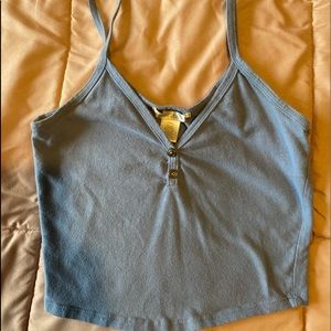 Blue Crop Top